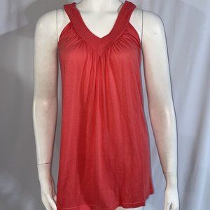 Splendid Cotton Tank Top V Neck Size M Red